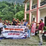 राजकीय महाविद्यालय नरेंद्र नगर ने तिरंगा एवं एंटी ड्रग रैली निकाली।